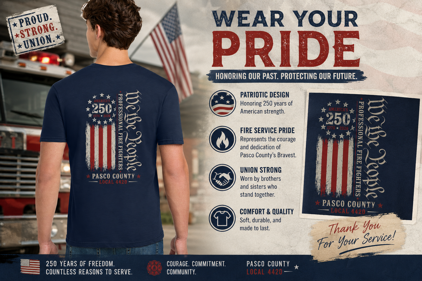 Happy 250th Birthday 'Merica!! L4420 Shirt