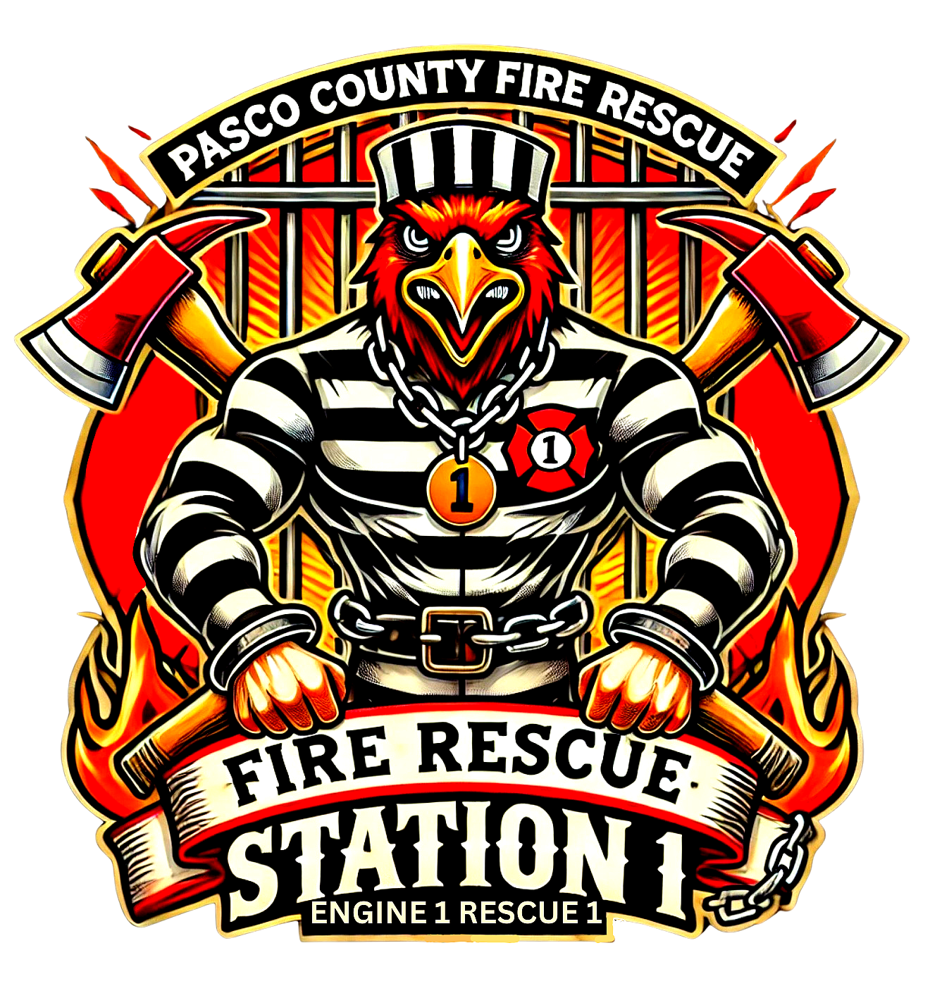 Station 1 Logo Shirt On Duty